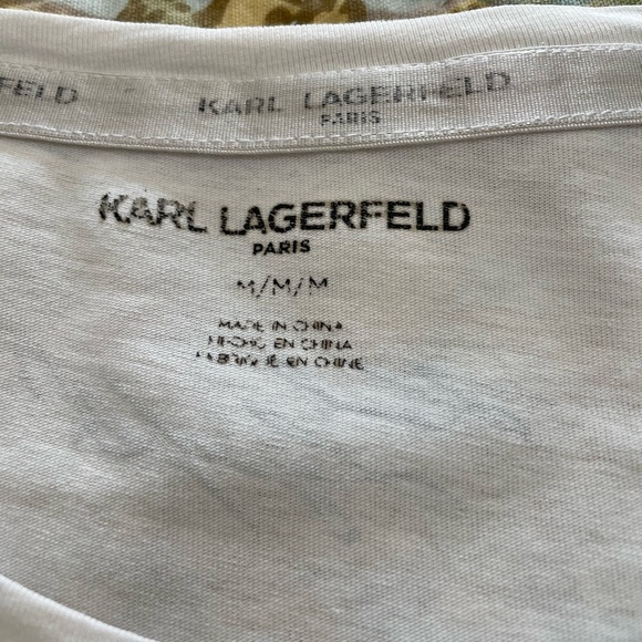 Karl Lagerfield White Tee - Picture 2 of 4
